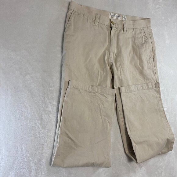 Old Navy Pants Mens 34 x 32 Tan Chino Classic Favorite Khakis Straight Leg - Picture 2 of 9